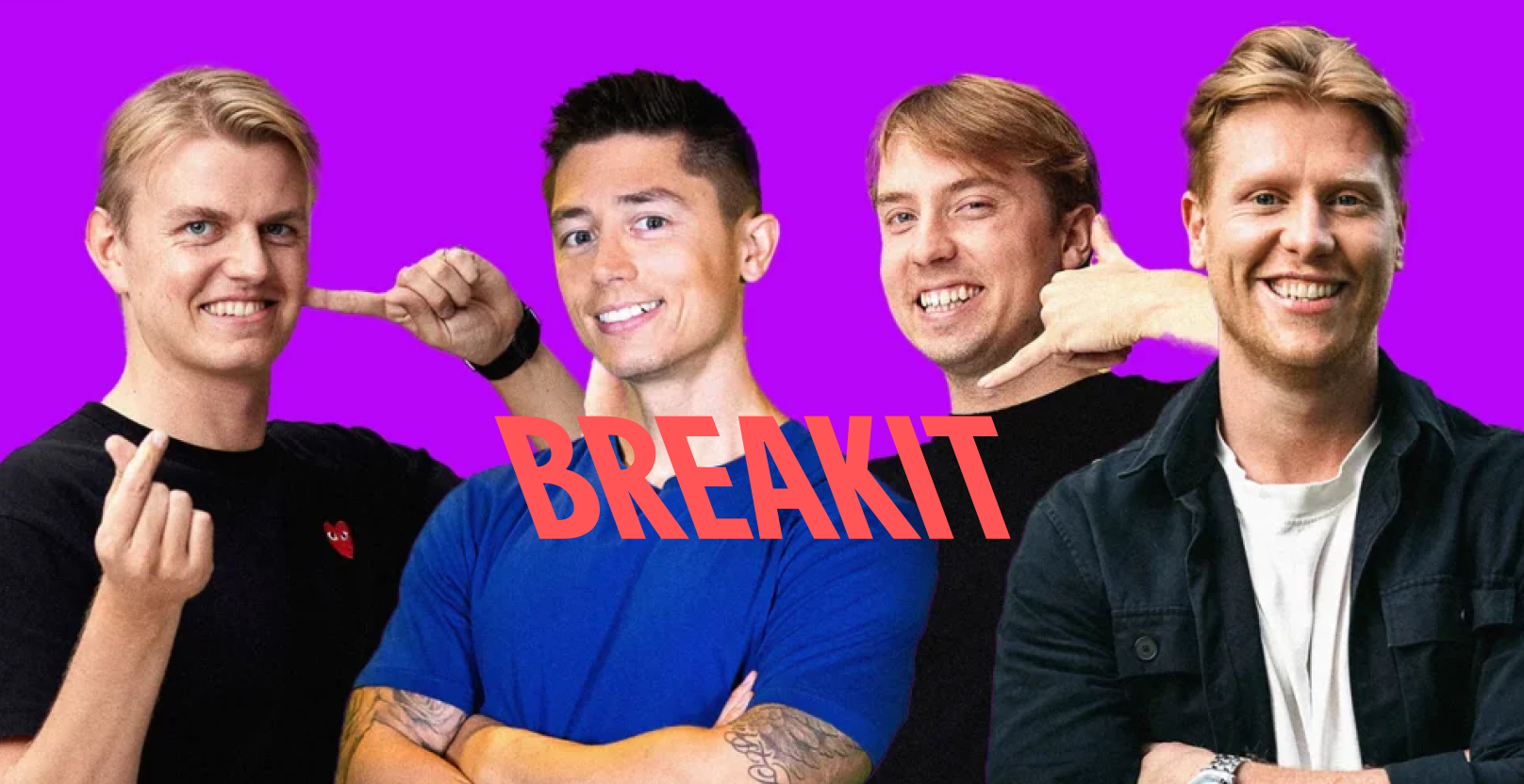 Otis Ingelstam, Alexander Hermansson, Cornelis Olsen och Marcus Söderberg – teamet bakom Flippy som sålde 1,5 ton pennor på tre veckor
